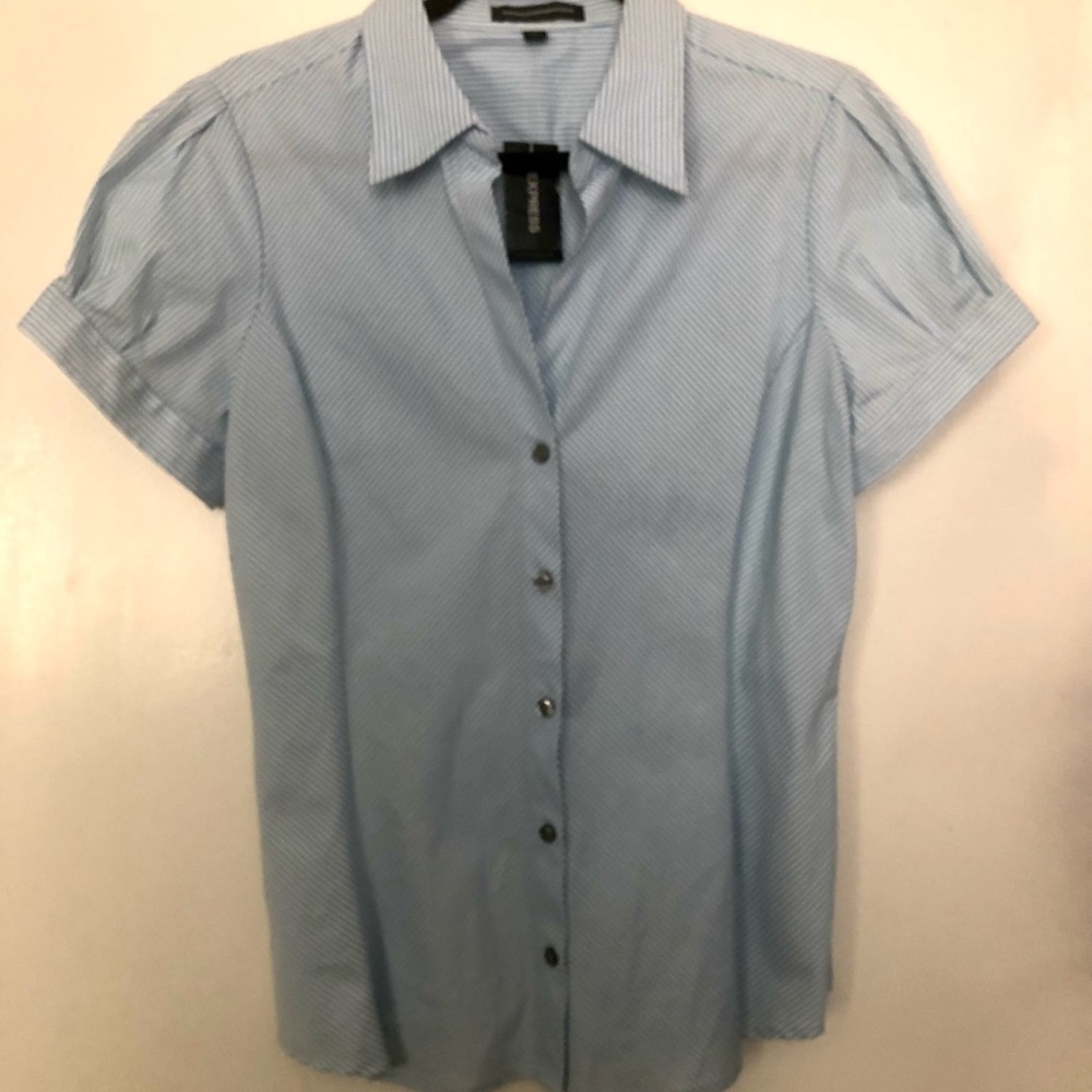 Express Fitted Button-Down Shirt, NWT